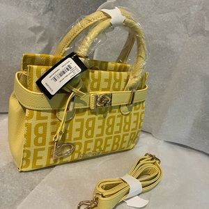 EVIE BEBE PRINT SMAL SATCHEL BLONDE